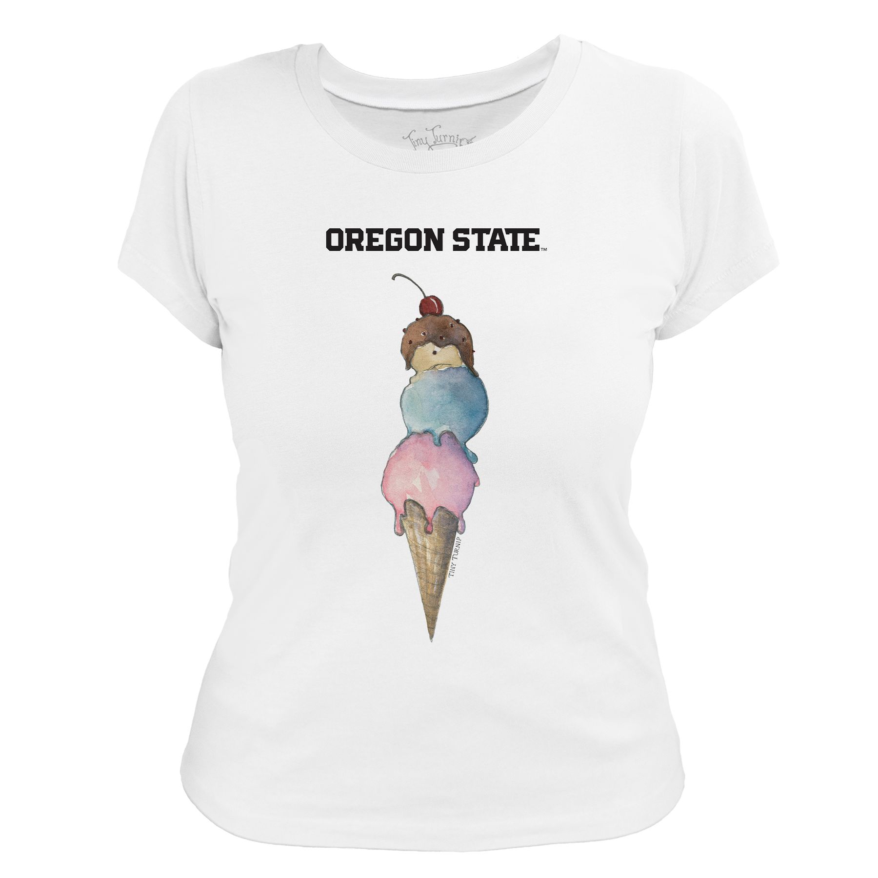 Oregon State Beavers Triple Scoop Women's Tee Shirt