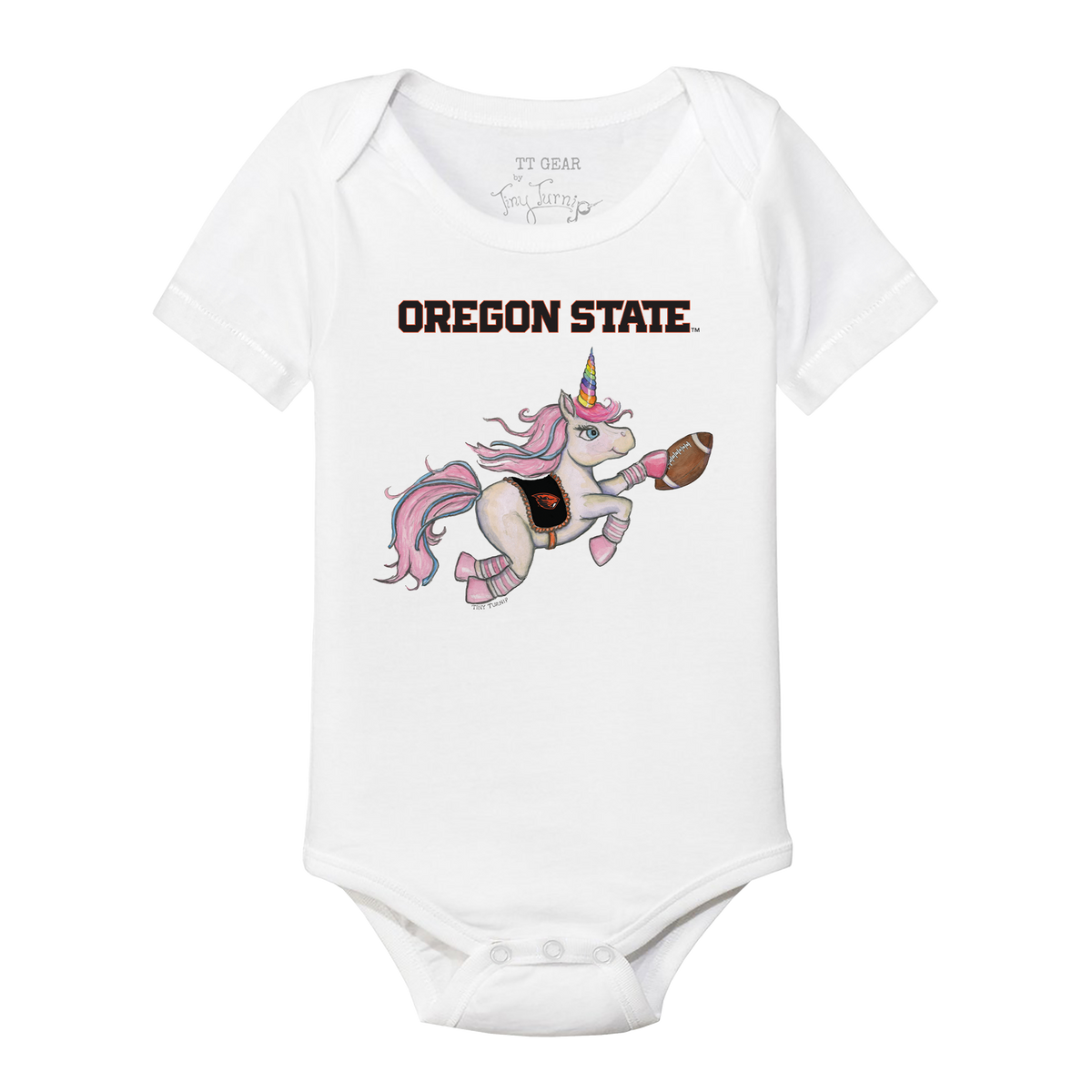 Oregon State Beavers Unicorn Short Sleeve Snapper