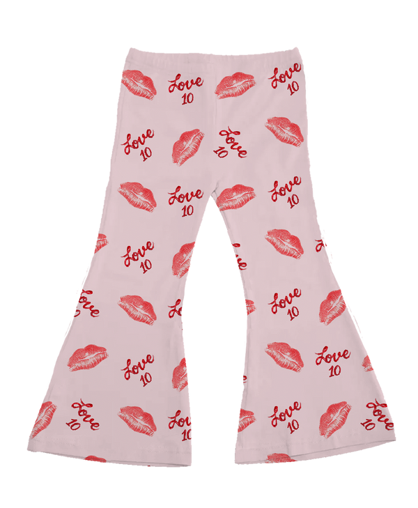 VIP Lipstick w/ Name, Number - Flare Pants - Tiny Turnip