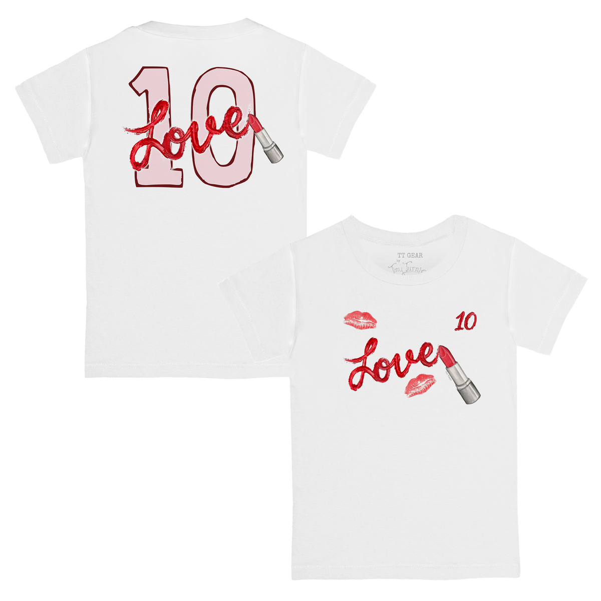 VIP Lipstick w/ Name, Number - Kid's Tee Shirt - Tiny Turnip
