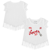 VIP Lipstick w/ Name, Number - Fringe Tee - Tiny Turnip