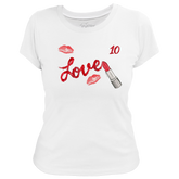 VIP Lipstick w/ Name, Number - Women's Tee Shirt - Tiny Turnip