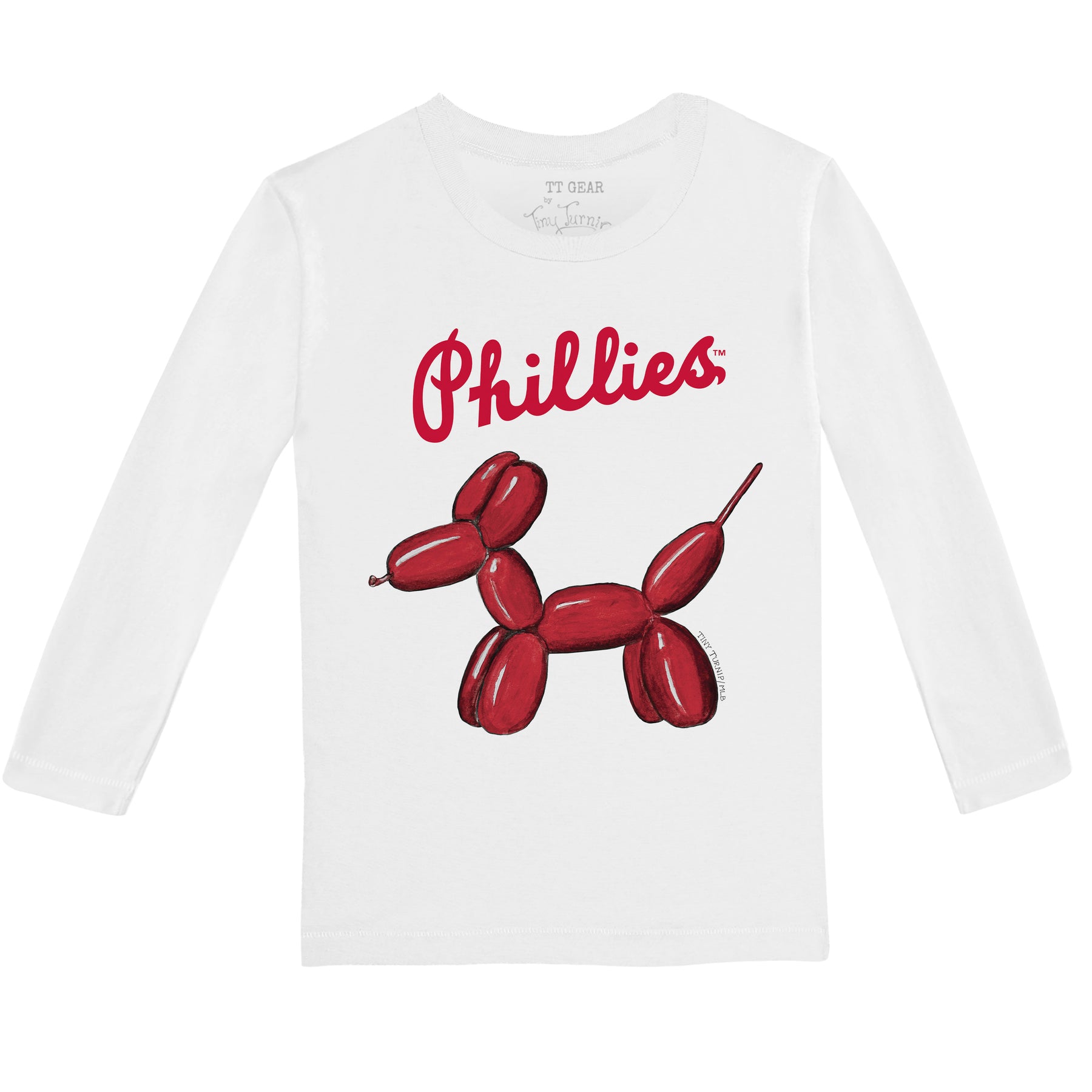 Philadelphia Phillies Balloon Dog Long-Sleeve Tee Shirt