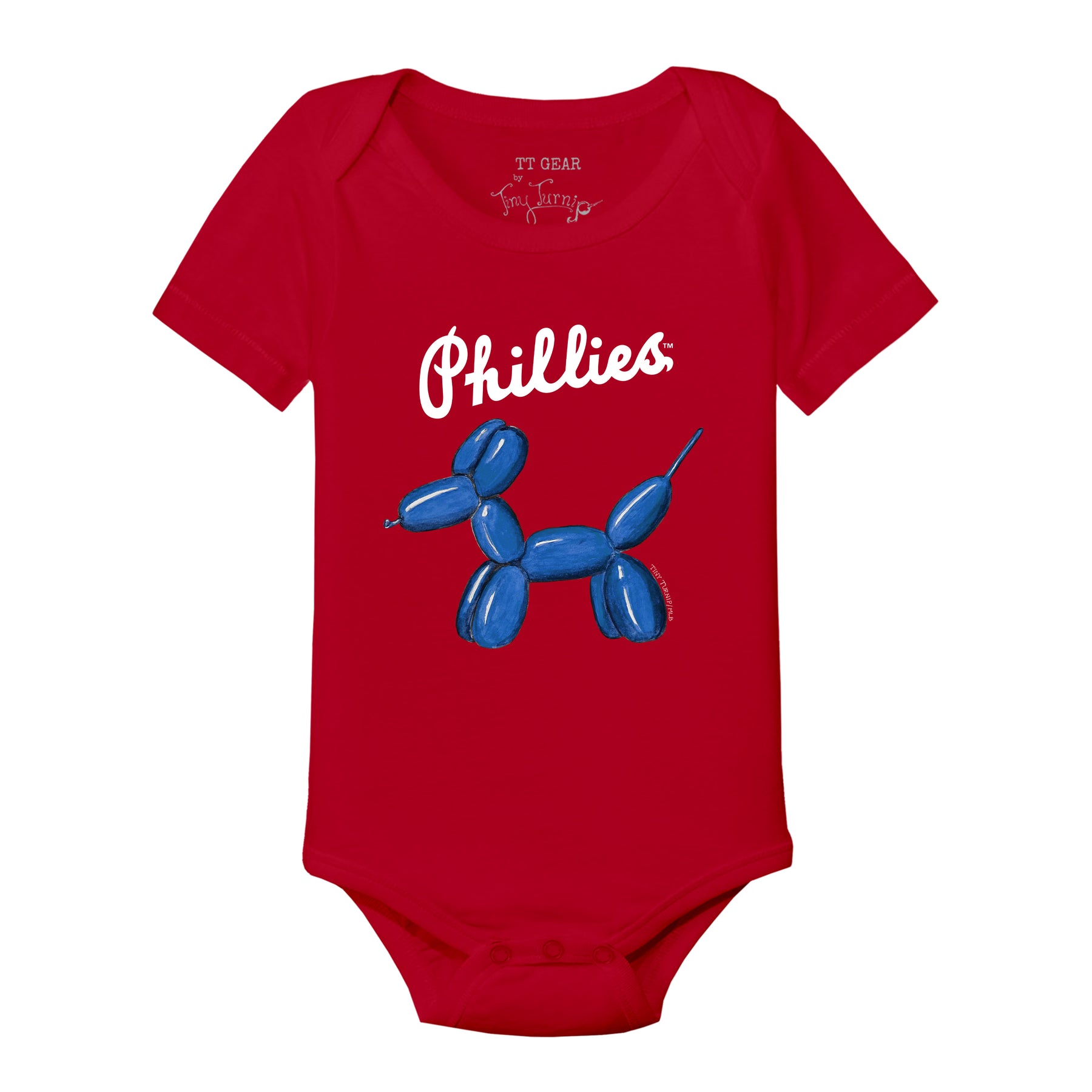 Philadelphia Phillies Balloon Dog Short Sleeve Snapper