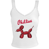 Philadelphia Phillies Balloon Dog Lace Tank