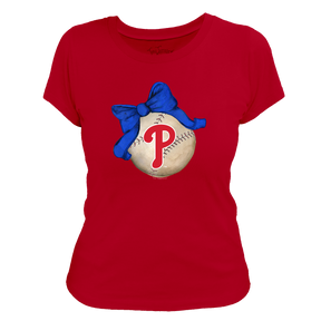 Philadelphia Phillies Baseball Bow Tee Shirt