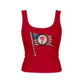 Philadelphia Phillies Baseball Flag Emmy Tank
