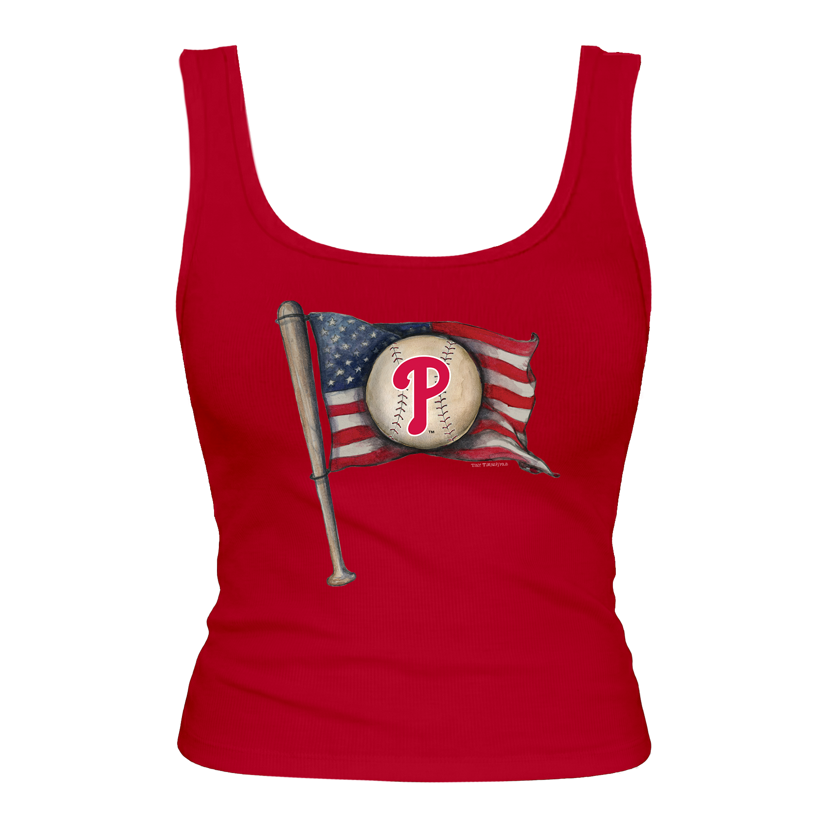 Philadelphia Phillies Baseball Flag Emmy Tank