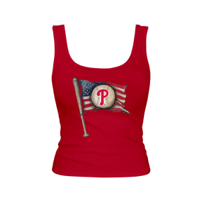 Philadelphia Phillies Baseball Flag Emmy Tank