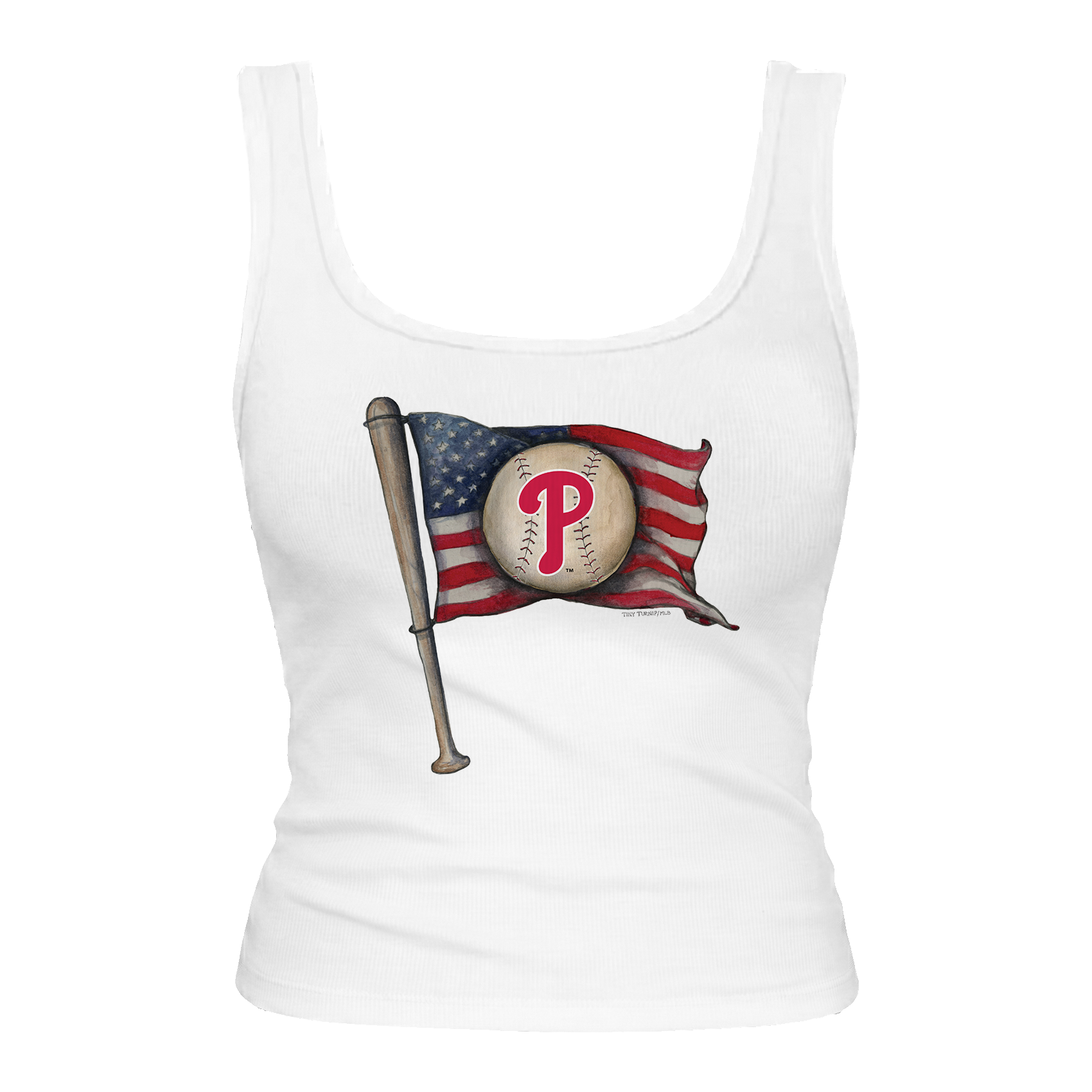 Philadelphia Phillies Baseball Flag Emmy Tank