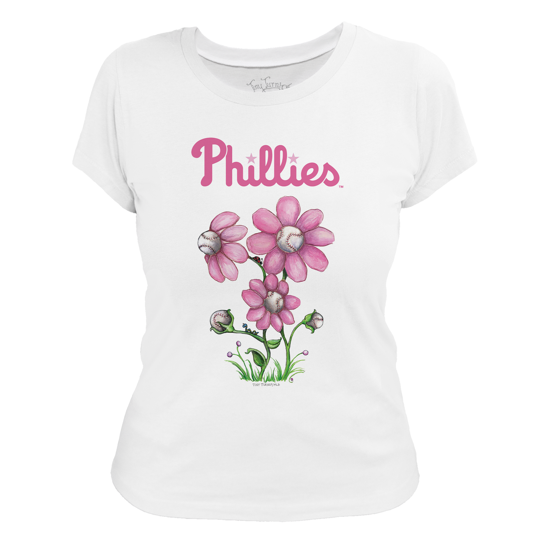 Philadelphia Phillies Blooming Baseballs Tee Shirt