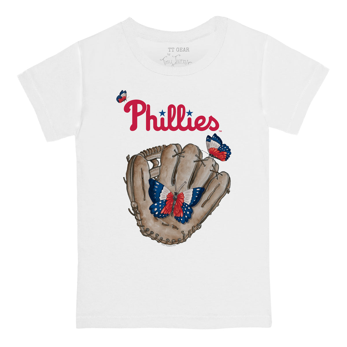 Philadelphia Phillies Butterfly Glove Tee Shirt