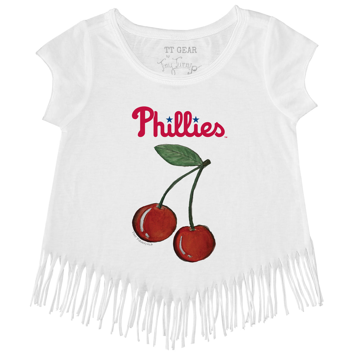 Philadelphia Phillies Cherries Fringe Tee