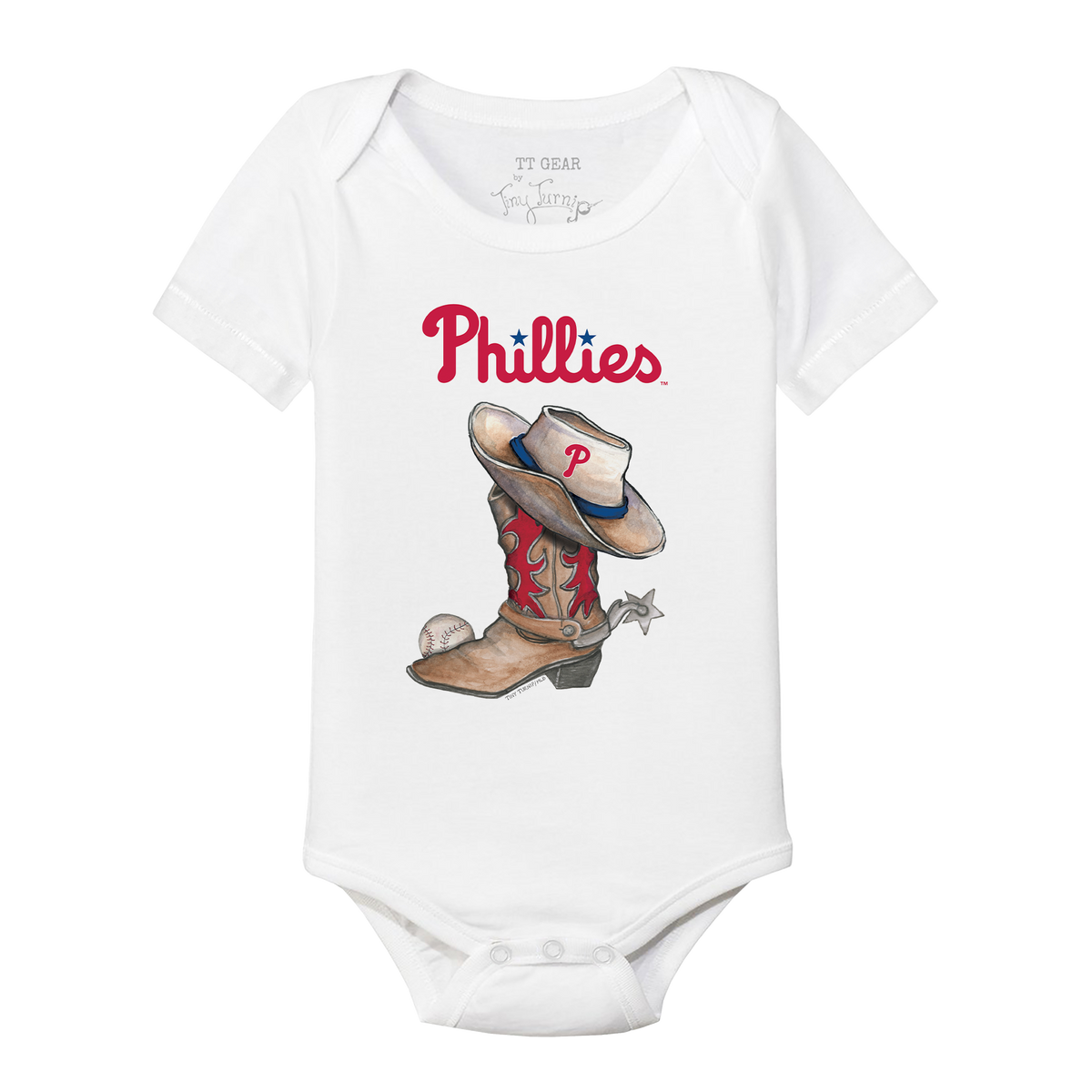 Philadelphia Phillies Cowboy Boot Short Sleeve Snapper