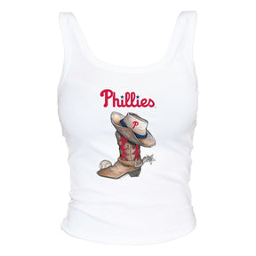 Philadelphia Phillies Cowboy Boot Ribbed Tank