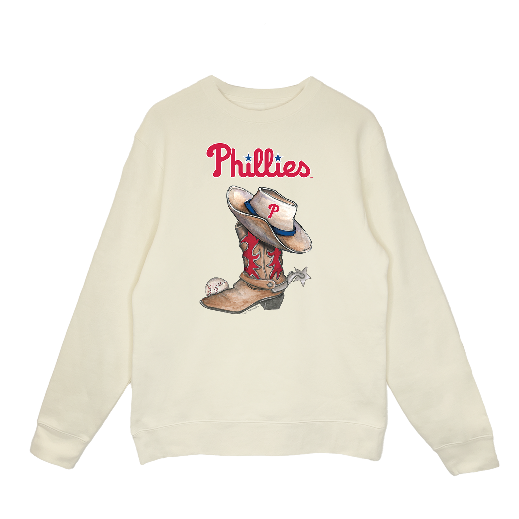 Philadelphia Phillies Cowboy Boot Carson Crewneck Sweatshirt