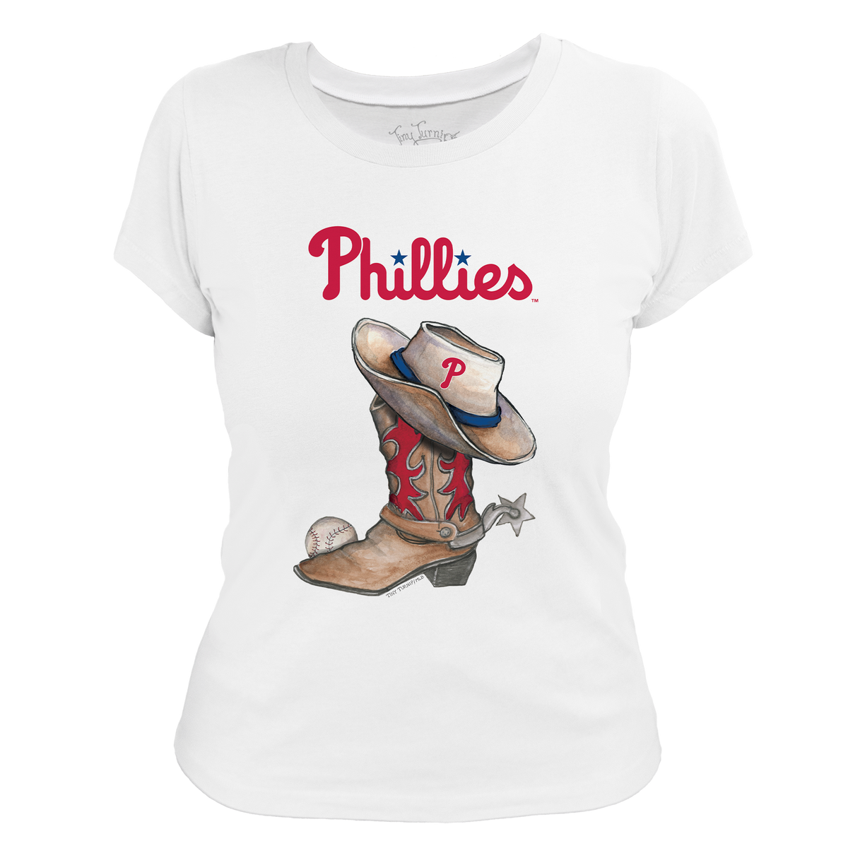 Philadelphia Phillies Cowboy Boot Women's Tee Shirt