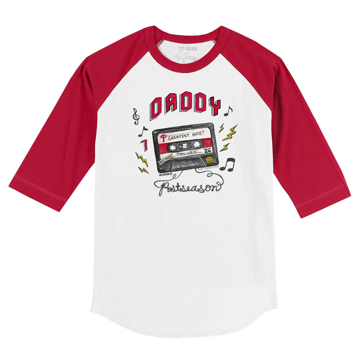 VIP Philadelphia Phillies Postseason '26 Kid's 3/4 Sleeve Raglan - Tiny Turnip