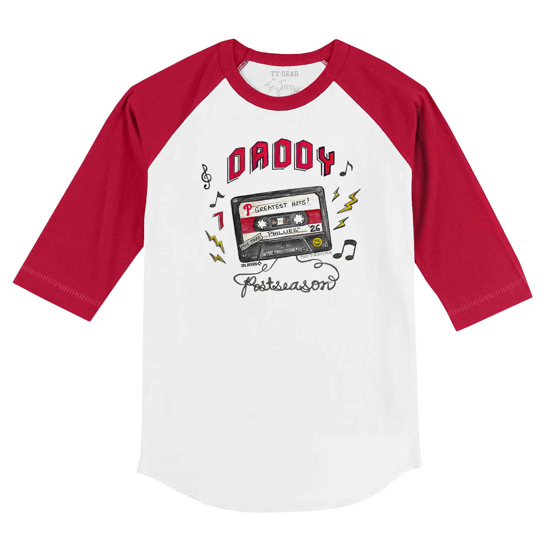 VIP Philadelphia Phillies Postseason '26 Kid's 3/4 Sleeve Raglan - Tiny Turnip