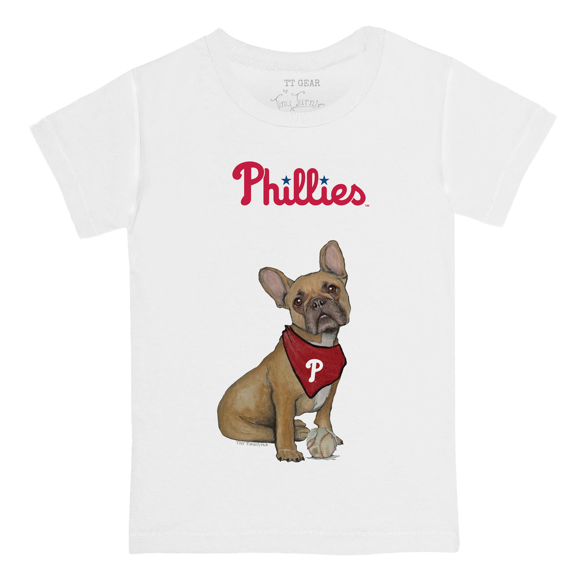 Philadelphia Phillies French Bulldog Tee