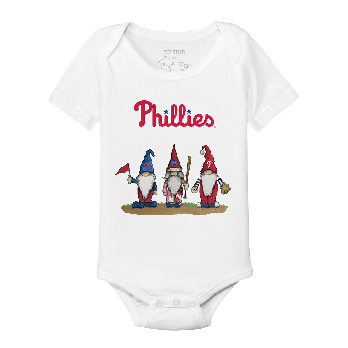 Philadelphia Phillies Gnomes Short Sleeve Snapper