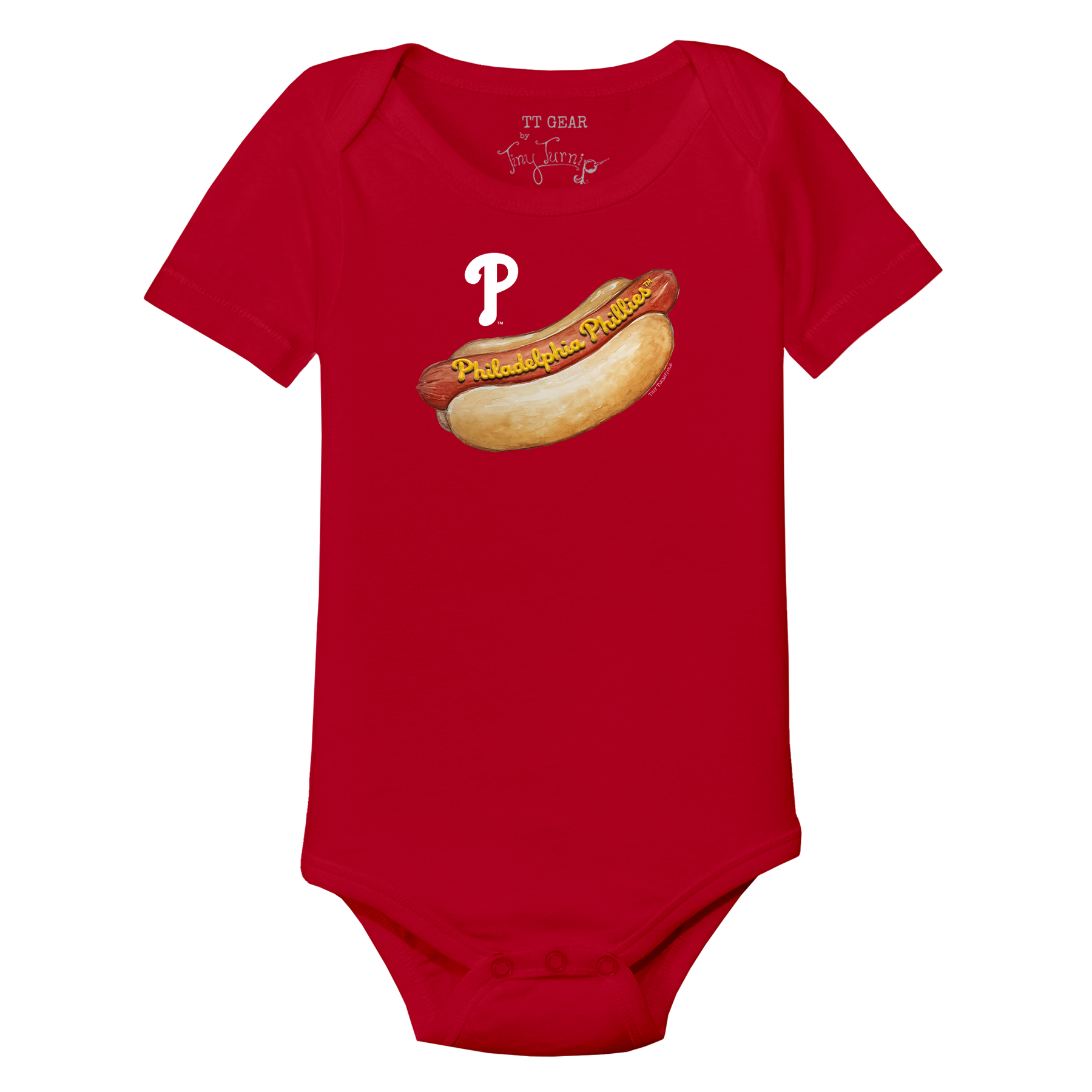 Philadelphia Phillies Hot Dog Short Sleeve Snapper