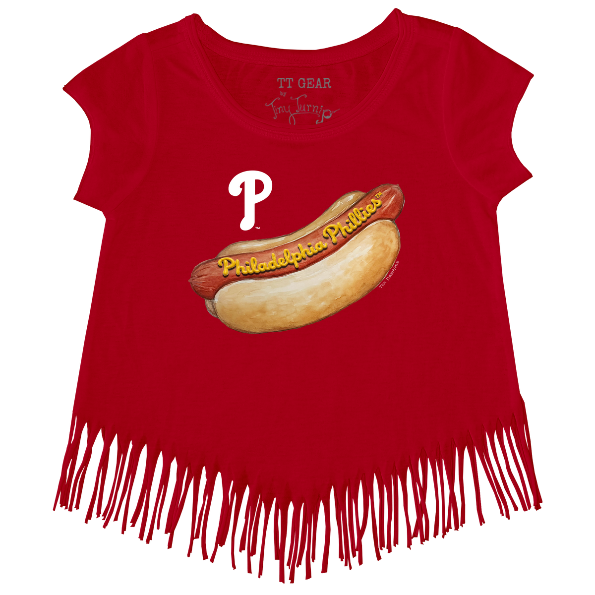 Philadelphia Phillies Hot Dog Fringe Tee