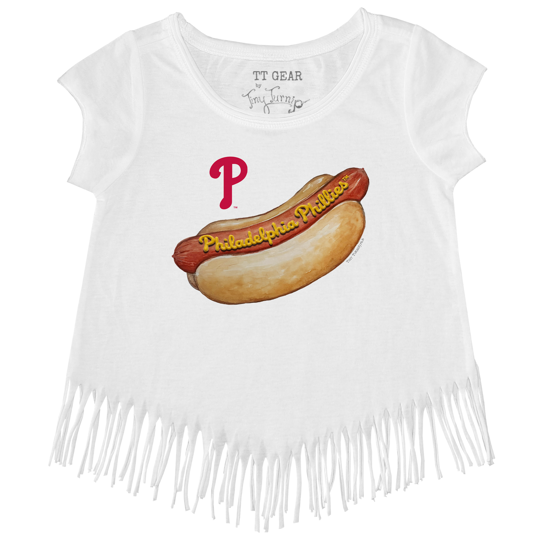 Philadelphia Phillies Hot Dog Fringe Tee