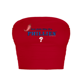 Philadelphia Phillies Hot Girls Crop Tube Top