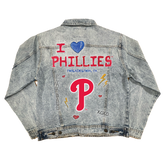 I Heart Phillies Boyfriend Denim Jacket - Tiny Turnip