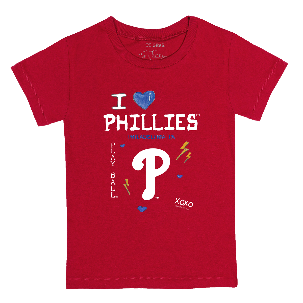 I Heart Phillies Kid's Tee Shirt - Tiny Turnip
