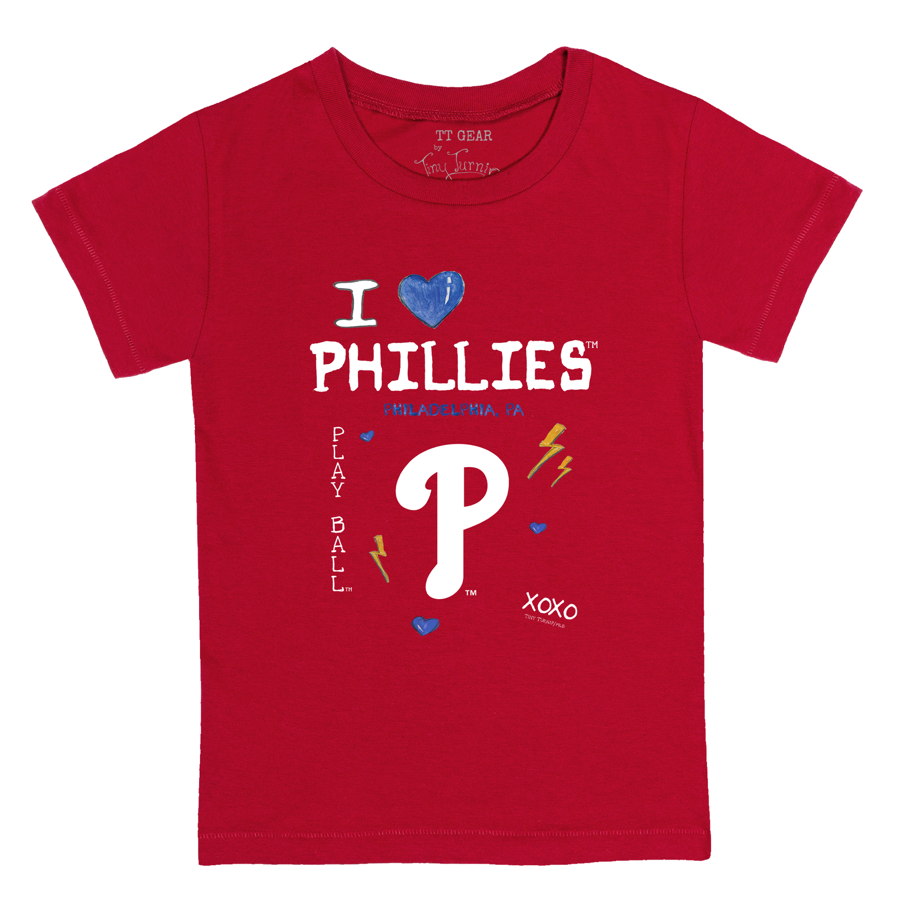 I Heart Phillies Kid's Tee Shirt - Tiny Turnip