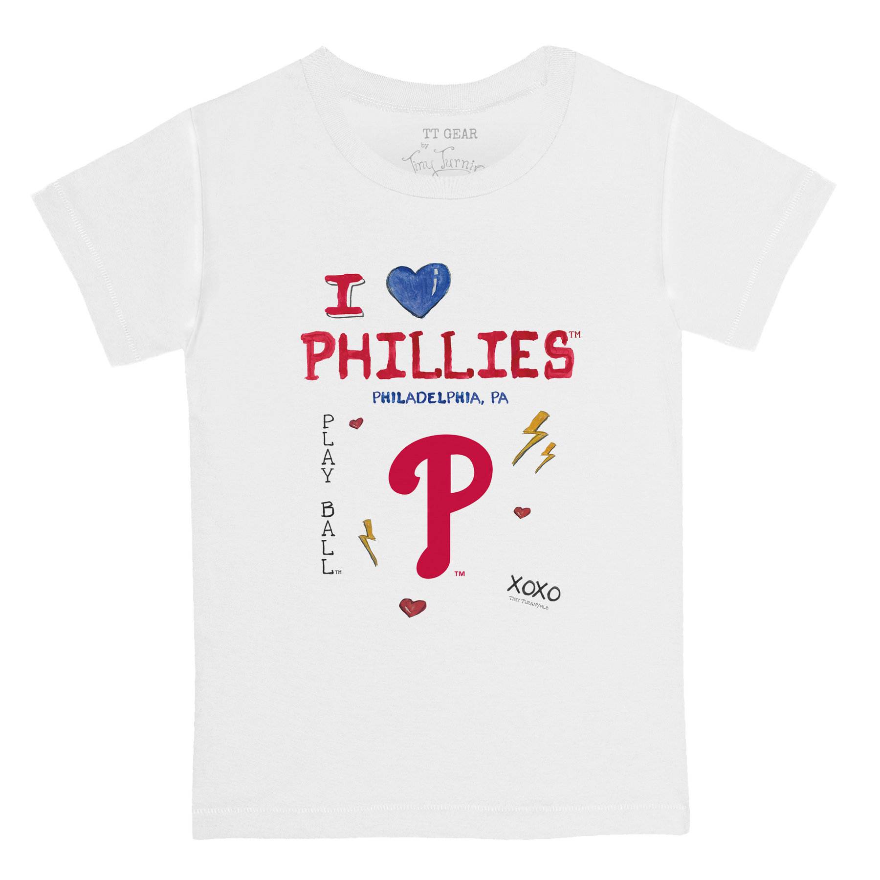 I Heart Phillies Kid's Tee Shirt - Tiny Turnip