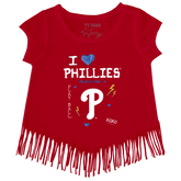 I Heart Phillies Fringe Tee - Tiny Turnip