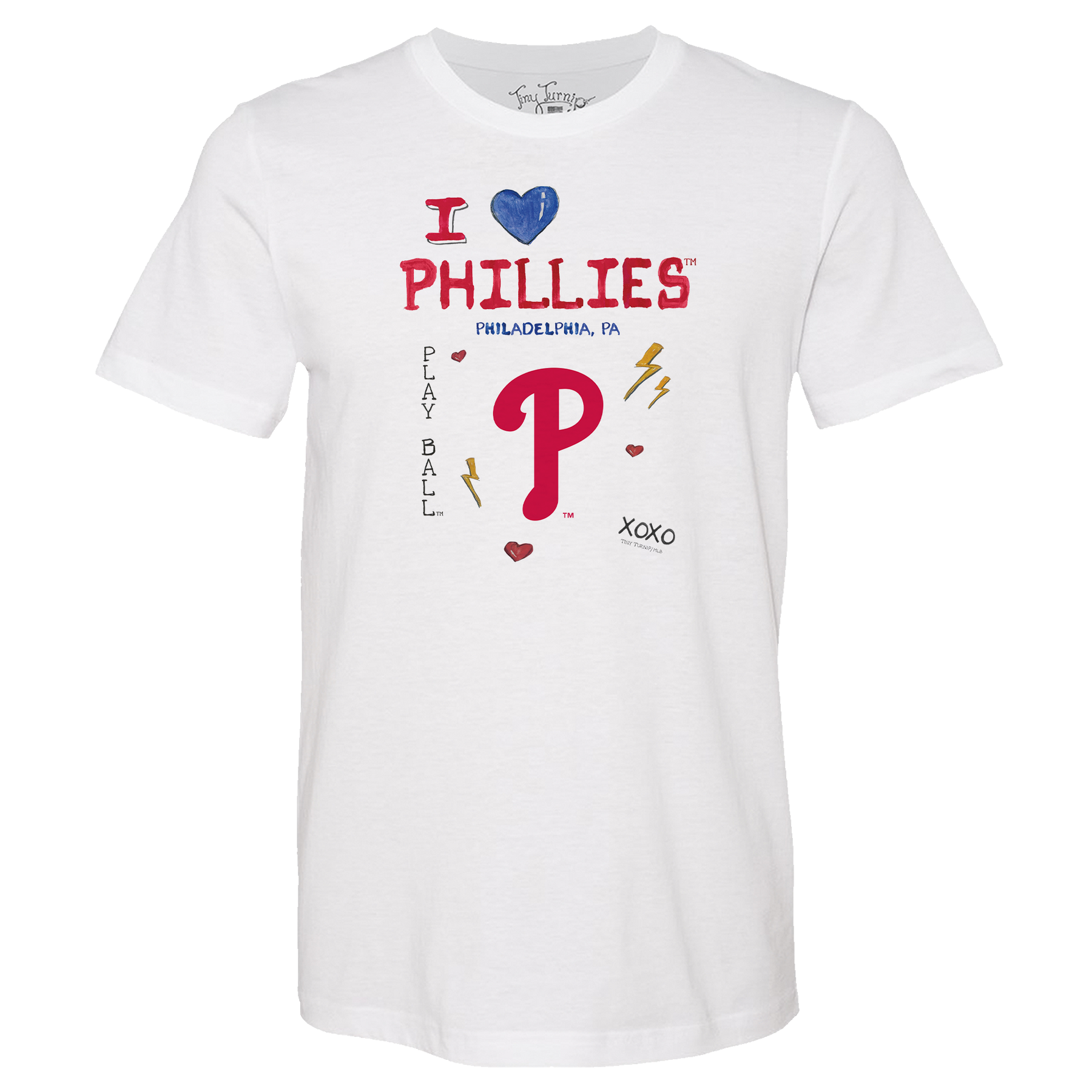 I Heart Phillies Unisex Tee Shirt - Tiny Turnip
