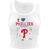 Philadelphia Phillies I Heart Team Crop Tank - Tiny Turnip