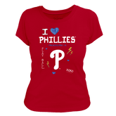 I Heart Phillies Women's Tee Shirt - Tiny Turnip