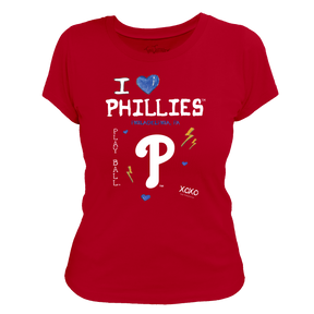 I Heart Phillies Women's Tee Shirt - Tiny Turnip