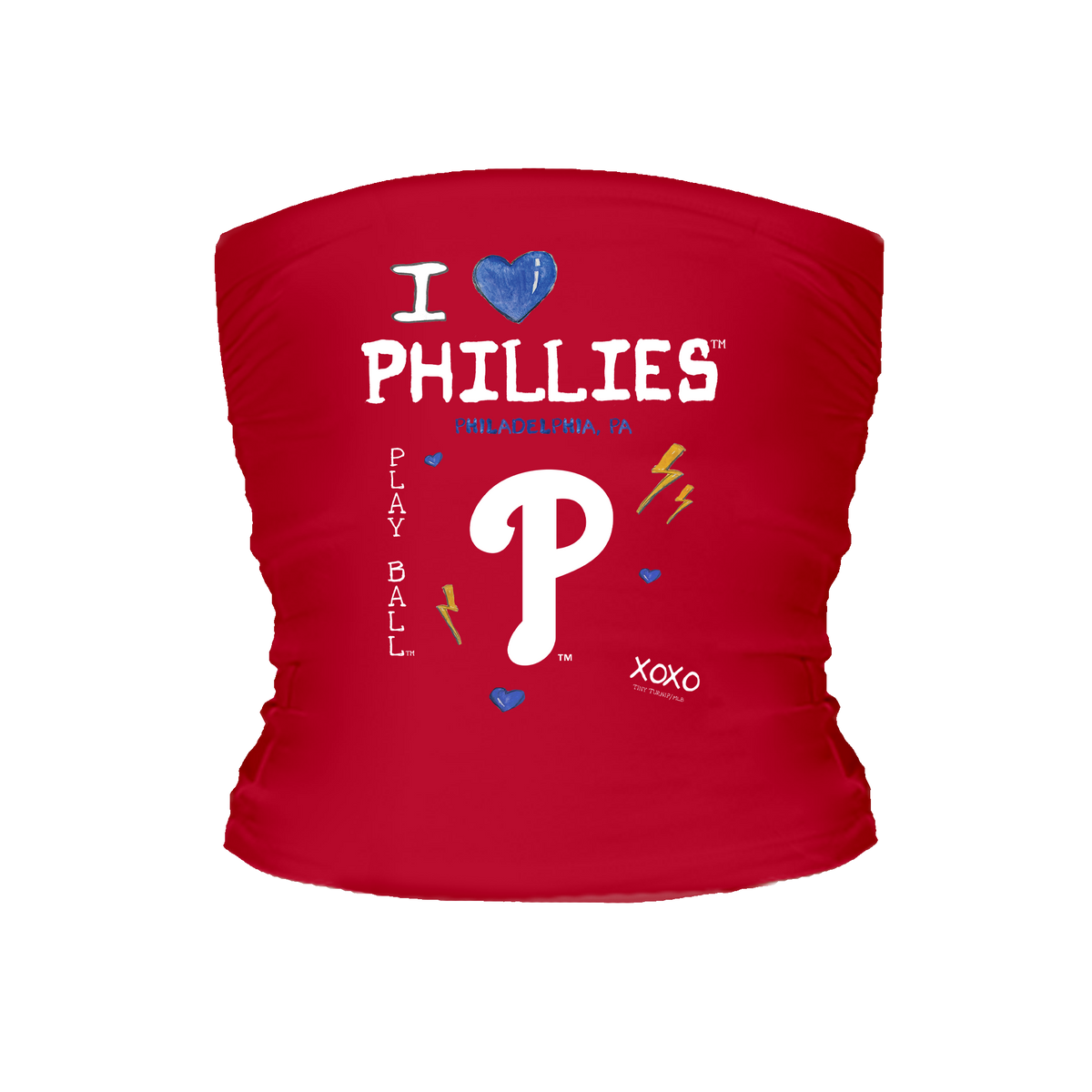I Heart Phillies Tube Top - Tiny Turnip