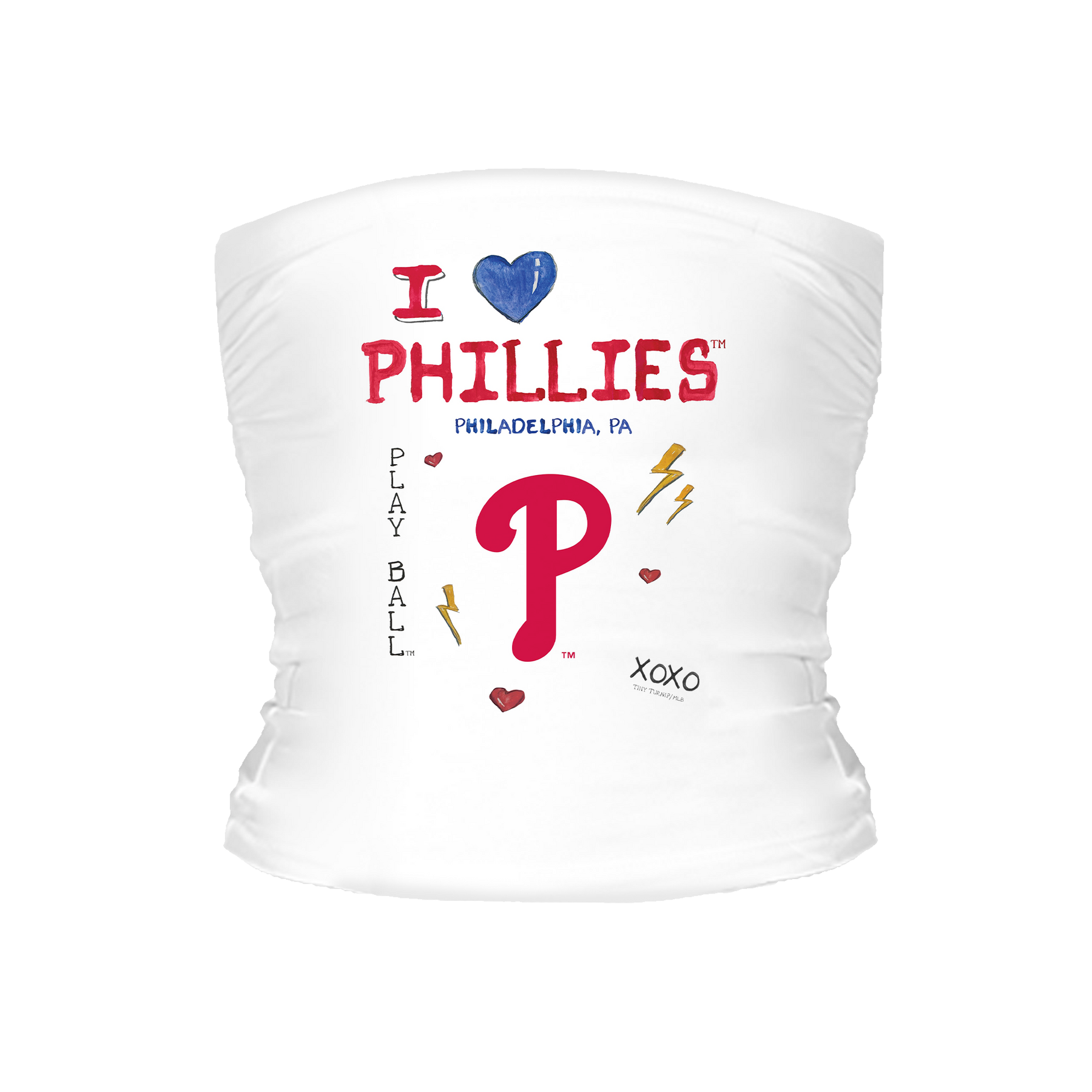 I Heart Phillies Tube Top - Tiny Turnip
