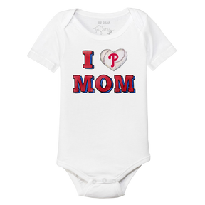 Philadelphia Phillies I Love Mom Short Sleeve Snapper
