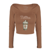 Philadelphia Phillies Latte Women's Lucy Long Sleeve