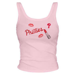 Philadelphia Phillies Lipstick OG Ribbed Tank - Tiny Turnip