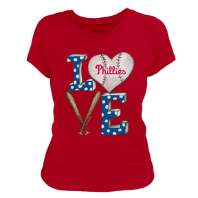 Philadelphia Phillies Baseball LOVE Tee Shirt