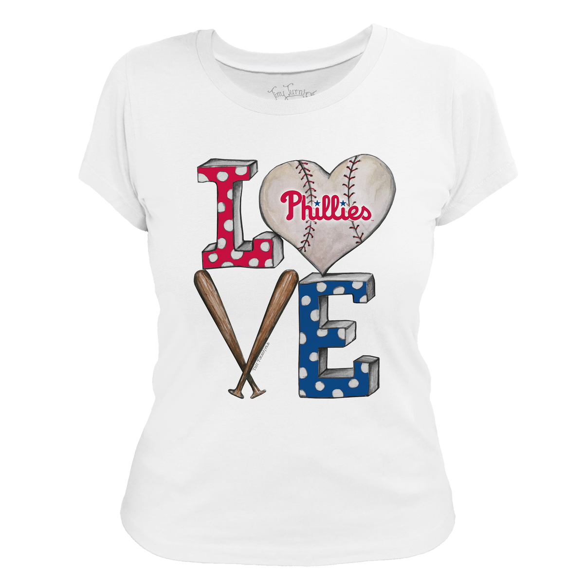 Philadelphia Phillies Baseball LOVE Tee Shirt