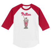 Philadelphia Phillies Milkshake 3/4 Red Sleeve Raglan