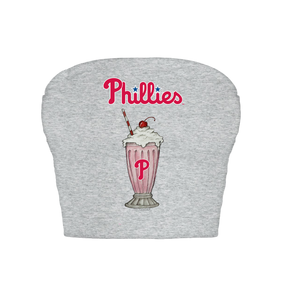 Philadelphia Phillies Milkshake Crop Tube Top