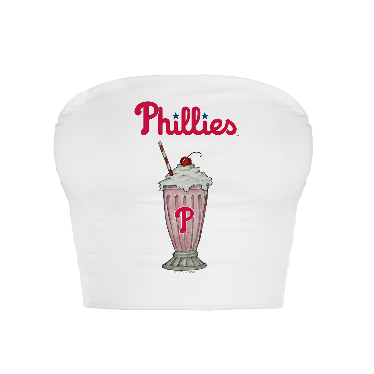 Philadelphia Phillies Milkshake Crop Tube Top