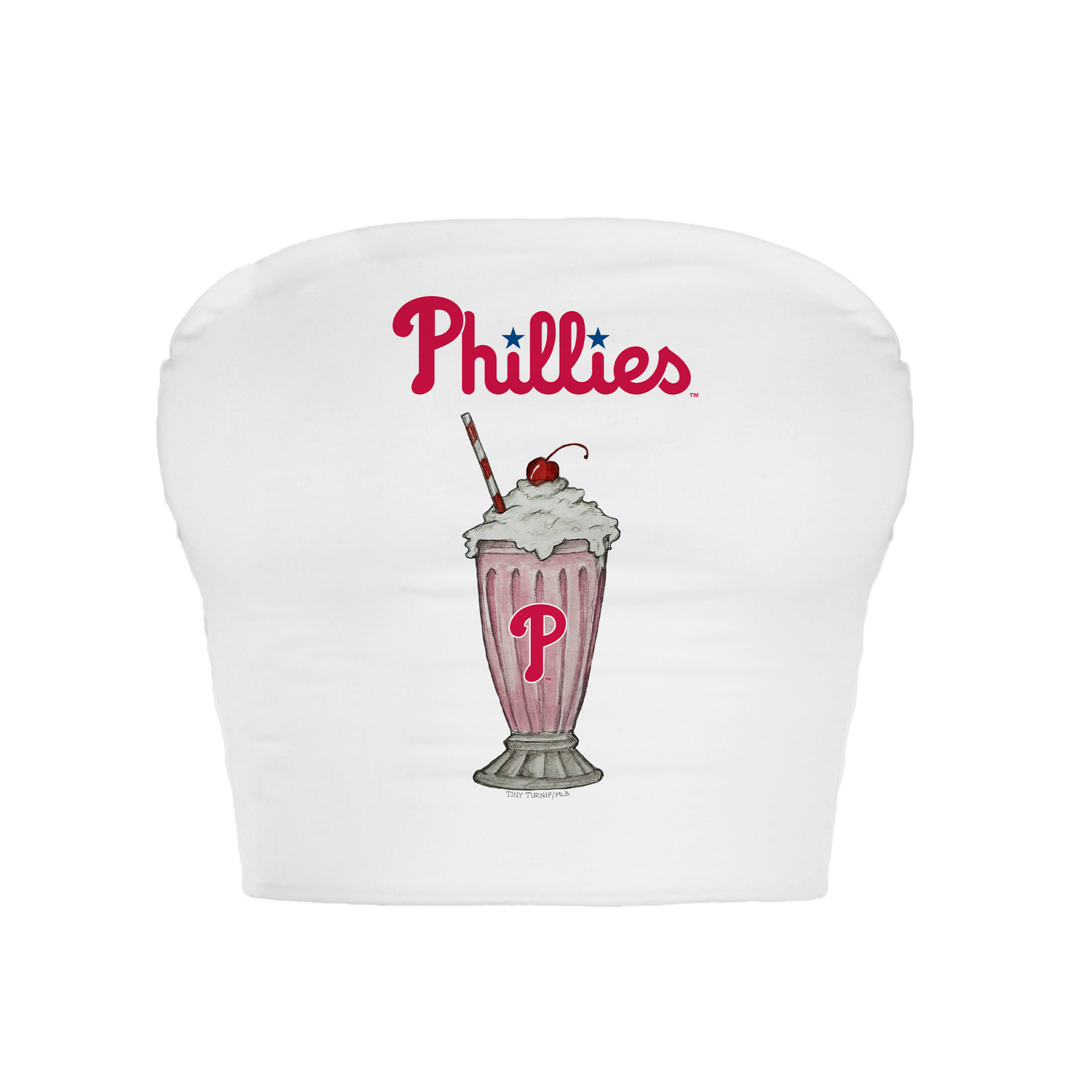 Philadelphia Phillies Milkshake Crop Tube Top
