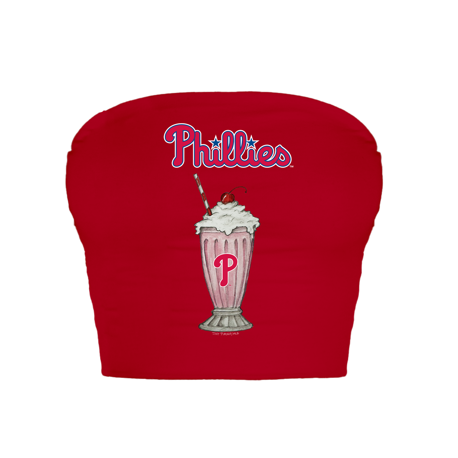 Philadelphia Phillies Milkshake Crop Tube Top
